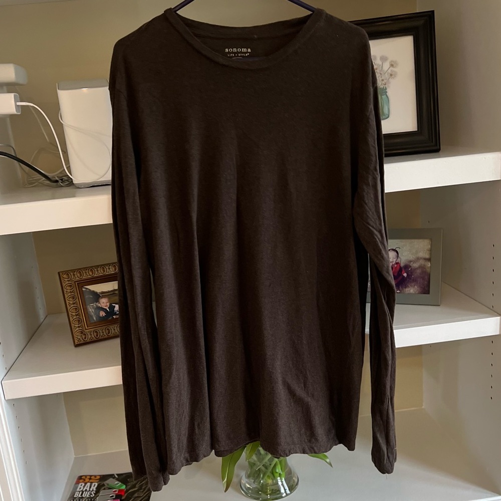 Sonoma Tall Weekend Tee Crewneck Sz L